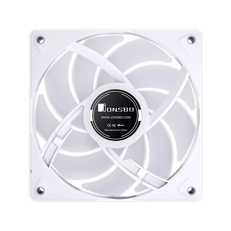 Jonsbo CR-3000 ARGB balta ventilators 12 cm 600–1500 RPM hidrauliskais
