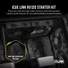 CORSAIR Rx Series Icue Link Rx120 120 mm ventilatora trīskāršais ventilatoru komplekts