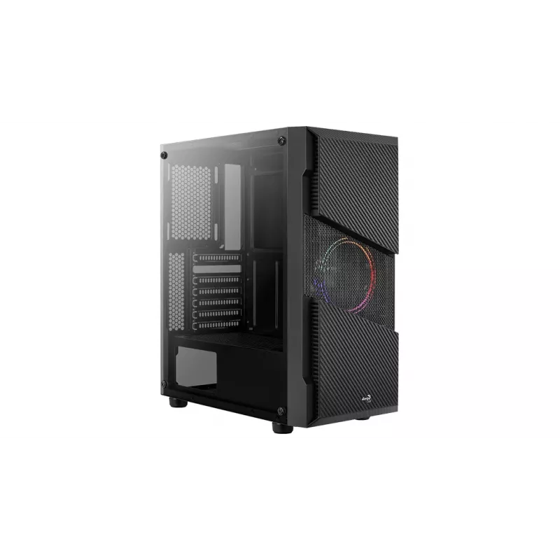 Aerocool Menace Saturn FRGB Midi Tower Melns