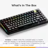 Mehāniska spēļu tastatūra GLORIOUS GMMK 3 PRO HE 75% Wireless RF + Bluetooth, RGB, US QWERTY, melna