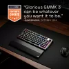 Mehāniska spēļu tastatūra GLORIOUS GMMK 3 PRO HE 75% Wireless RF + Bluetooth, RGB, US QWERTY, melna