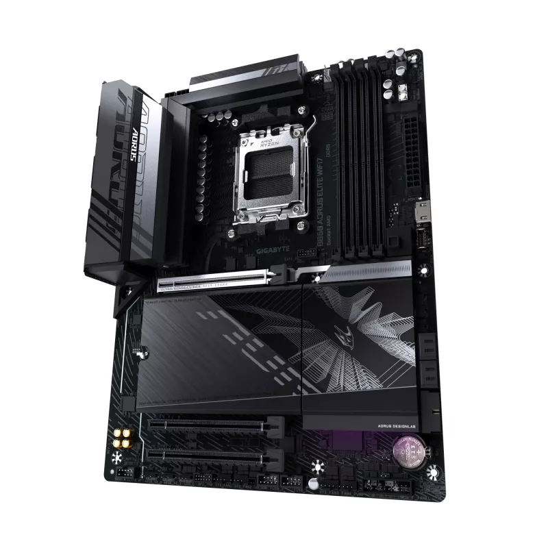 Mātesplate GIGABYTE B850 AORUS ELITE WIFI7 — AMD B850, Socket AM5, ATX, DDR5, 4x DIMM, 256GB, Wi‑Fi 7, 2.5Gb LAN