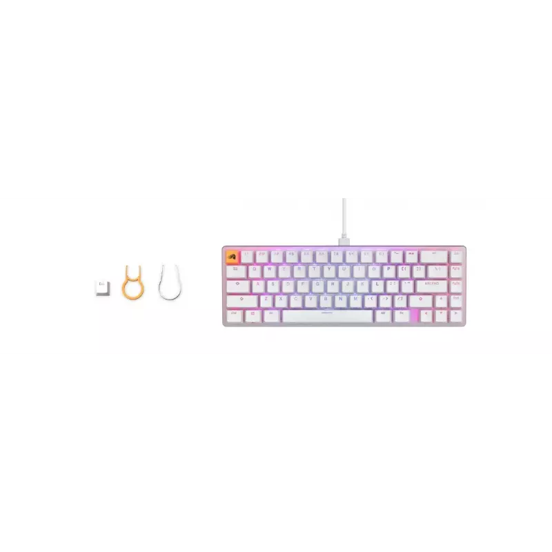 Glorious PC Gaming Race GMMK 2 65% mehāniskā RGB tastatūra, balta