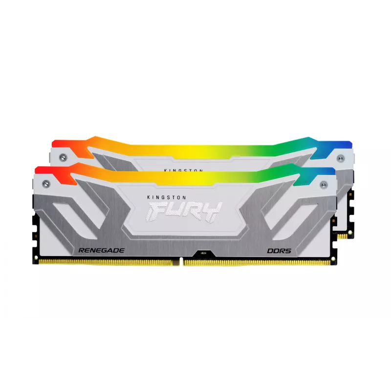 Kingston Technology FURY 48 GB 8400 MT/s DDR5 CL40 CUDIMM (2 gab. komplekts) Renegade RGB balta XMP