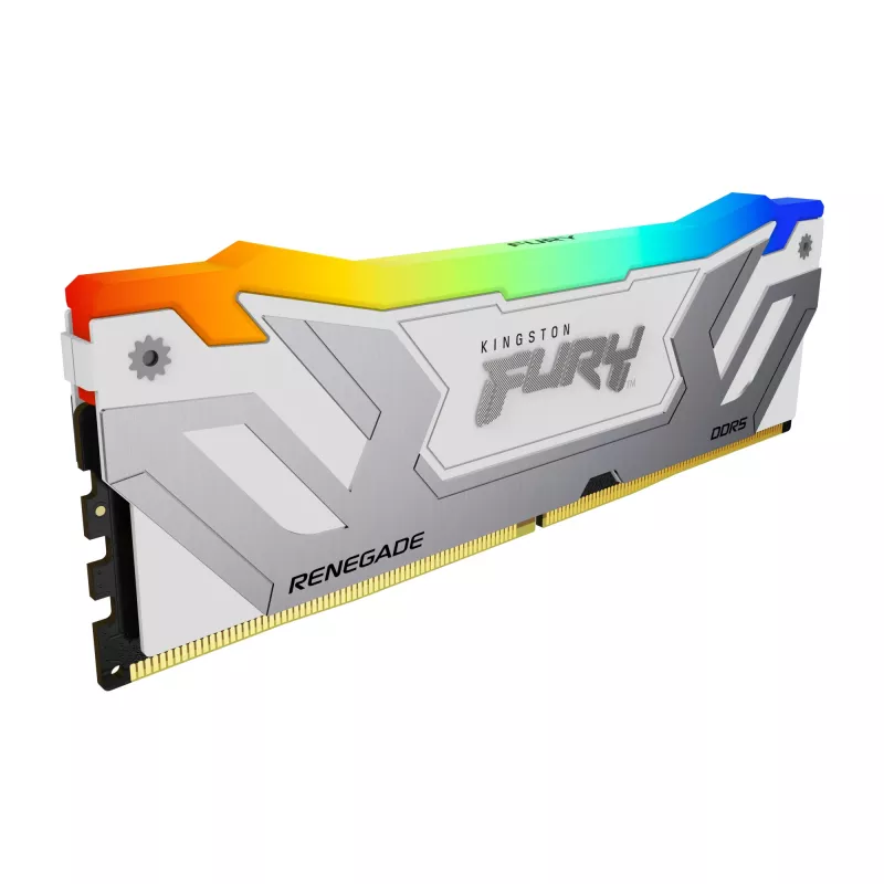 Kingston Technology FURY 48 GB 8400 MT/s DDR5 CL40 CUDIMM (2 gab. komplekts) Renegade RGB balta XMP