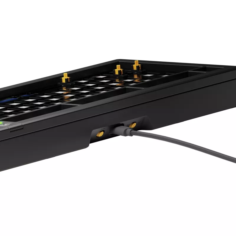 Mehāniskā tastatūra GLORIOUS GMMK 3 75% Barebones, vadu USB, RGB, melna