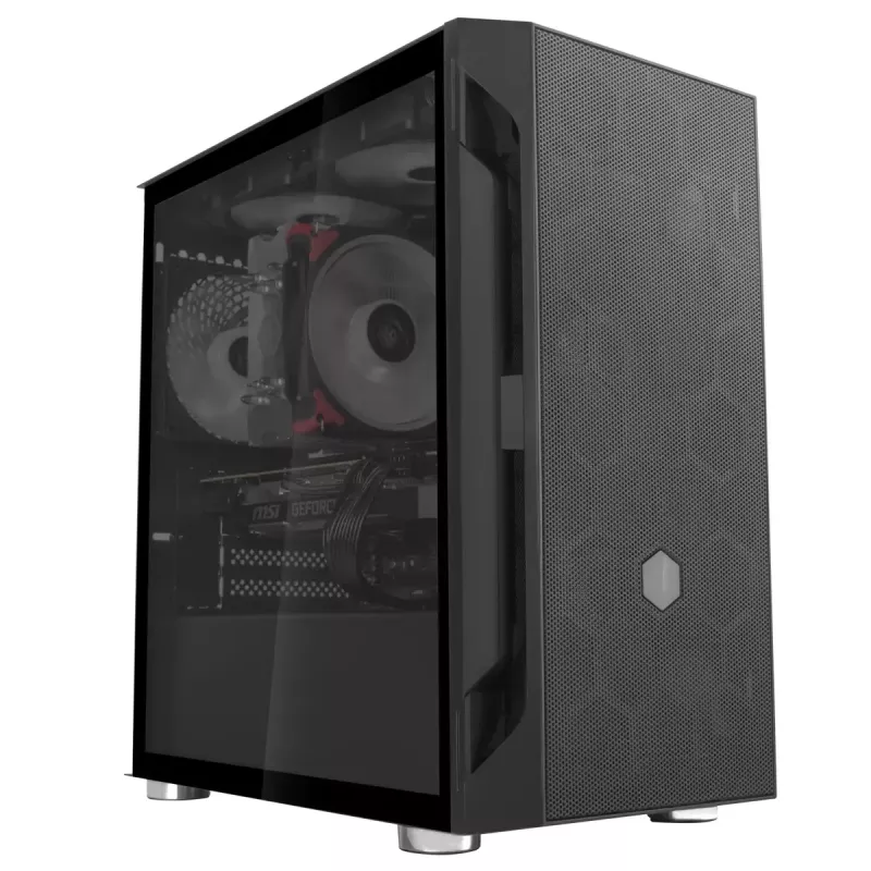 PC korpuss Silverstone FARA H1M Micro Tower melns