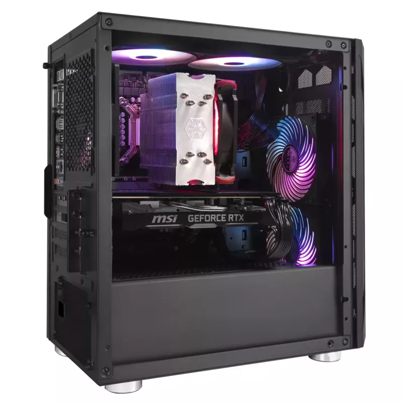 PC korpuss Silverstone FARA H1M Micro Tower melns