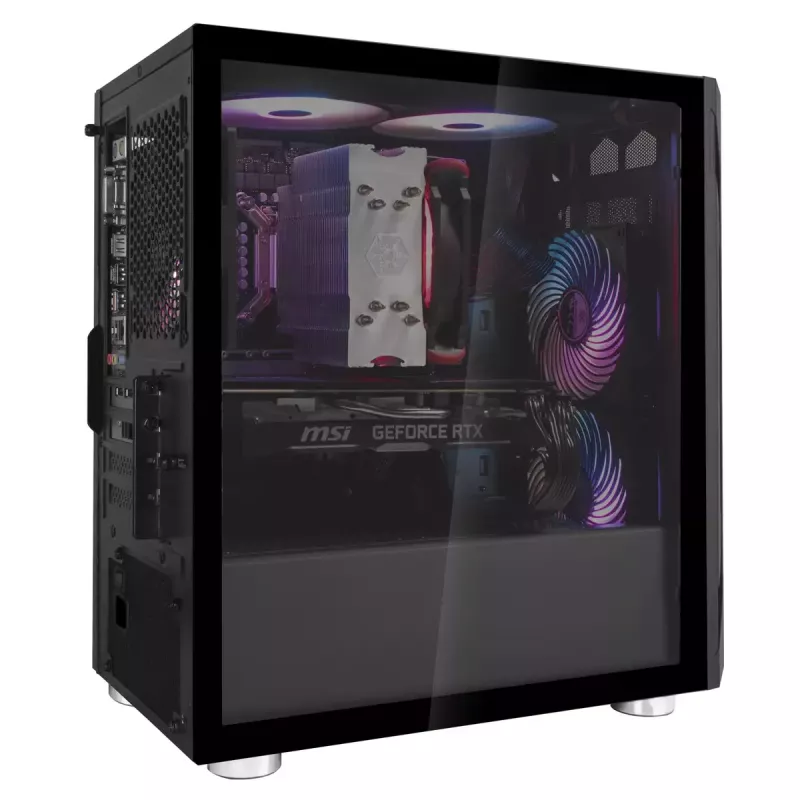 PC korpuss Silverstone FARA H1M Micro Tower melns
