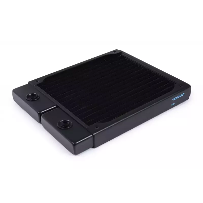 Radiator Alphacool 14443 Brass Copper Stainless Steel Melns 140mm
