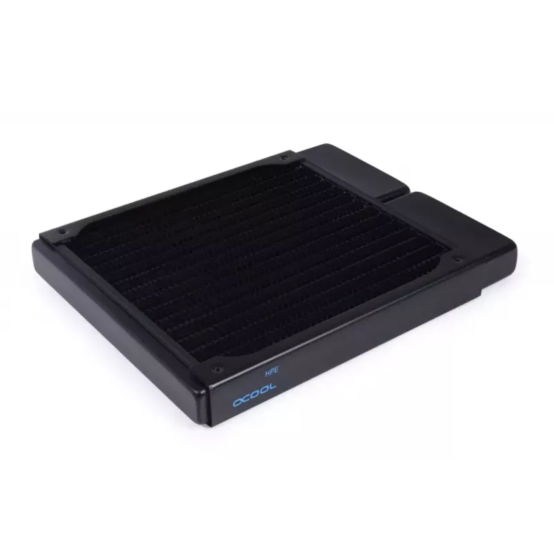 Radiator Alphacool 14443 Brass Copper Stainless Steel Melns 140mm