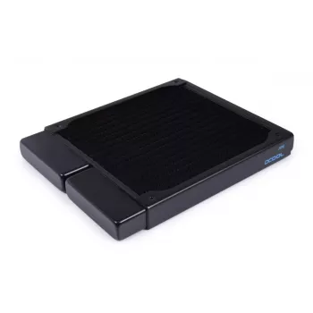 Radiator Alphacool 14443 Brass Copper Stainless Steel Melns 140mm