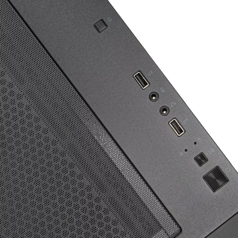 PC korpuss Silverstone FARA 312Z Midi Tower melns
