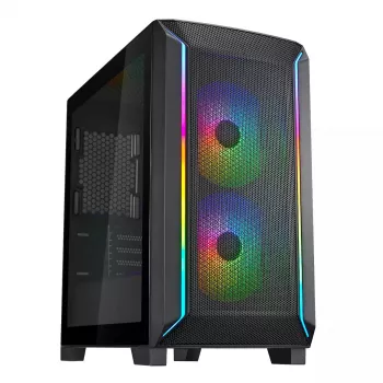 PC korpuss Silverstone FARA 312Z Midi Tower melns