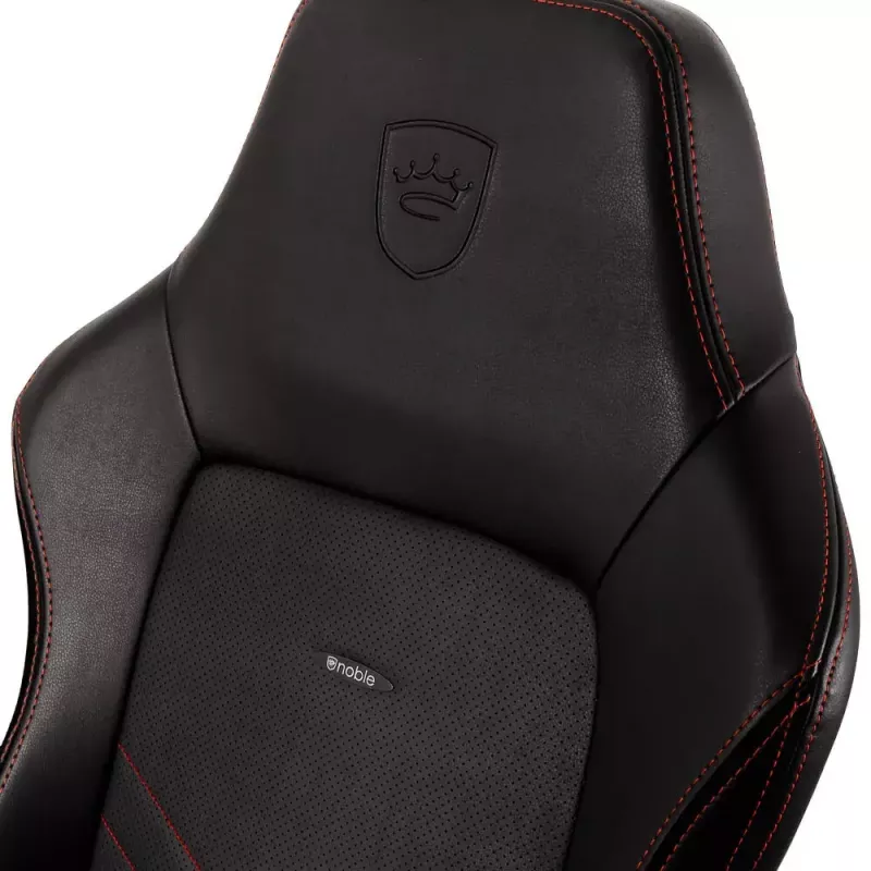 noblechairs Hero PU Leather spēļu krēsls – ar gaisu pildīts sēdeklis un polsterēta atzveltne