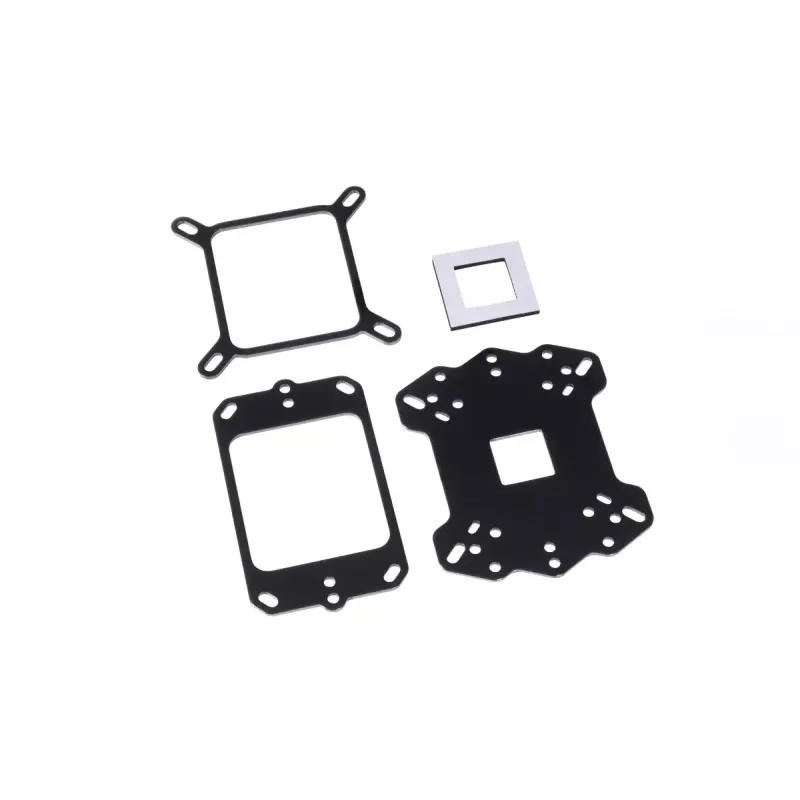 Ūdens bloks + aizmugures plate Aquatuning GmbH 13058 Acetal Copper Melns 63mm 73mm 21mm