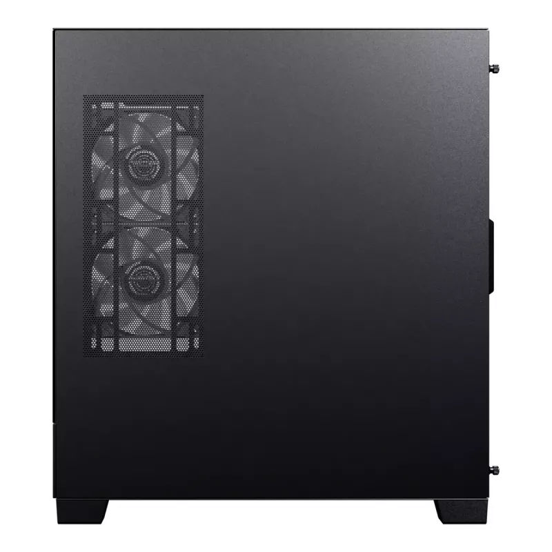 Phanteks XT View Tower Melns — Midi-Tower, rūdīts stikls, RGB, atbalsta ATX/EATX/Micro-ATX/Mini-ITX, GPU līdz 41.5 cm, CPU dzesētājs 184 mm
