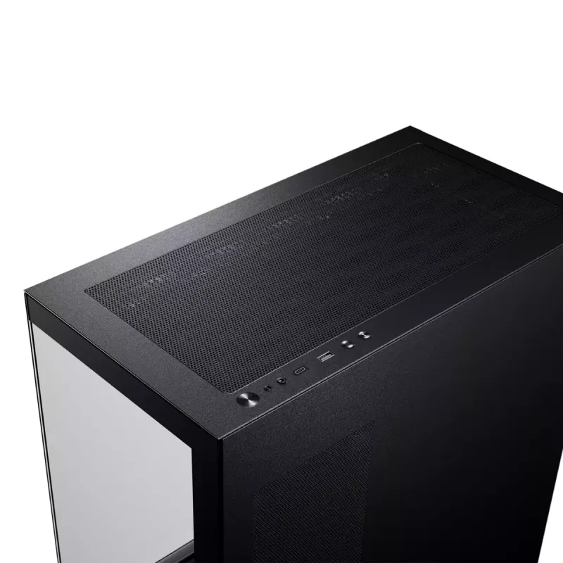 Phanteks XT View Tower Melns — Midi-Tower, rūdīts stikls, RGB, atbalsta ATX/EATX/Micro-ATX/Mini-ITX, GPU līdz 41.5 cm, CPU dzesētājs 184 mm