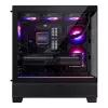 Phanteks XT View Tower Melns — Midi-Tower, rūdīts stikls, RGB, atbalsta ATX/EATX/Micro-ATX/Mini-ITX, GPU līdz 41.5 cm, CPU dzesētājs 184 mm