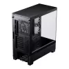 Phanteks XT View Tower Melns — Midi-Tower, rūdīts stikls, RGB, atbalsta ATX/EATX/Micro-ATX/Mini-ITX, GPU līdz 41.5 cm, CPU dzesētājs 184 mm