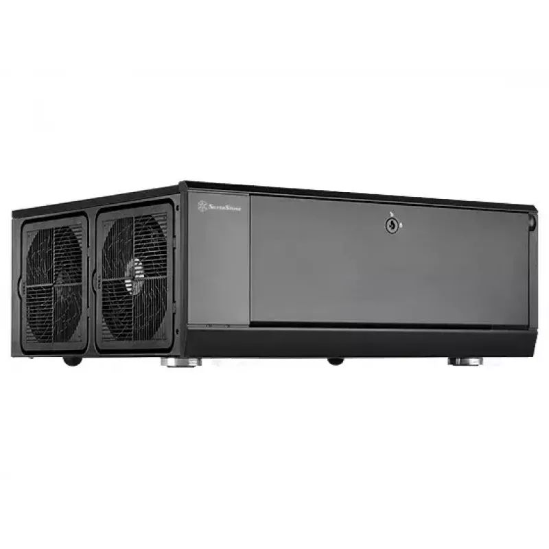 PC korpuss Silverstone GD10 HTPC Melns