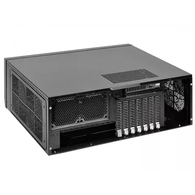 PC korpuss Silverstone GD10 HTPC Melns