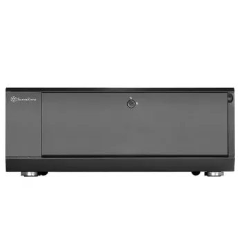 PC korpuss Silverstone GD10 HTPC Melns