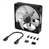 Fan Corsair iCUE LINK RX140 RGB 14 cm melns 300-1700 RPM magnētiskais gultnis