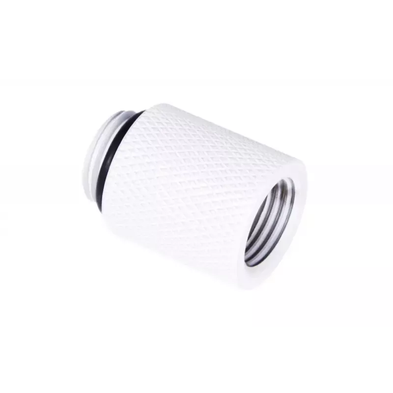 Šļūtenes savienotājs Alphacool 17568 Balts 1/4 collas vītne 20 mm dziļums