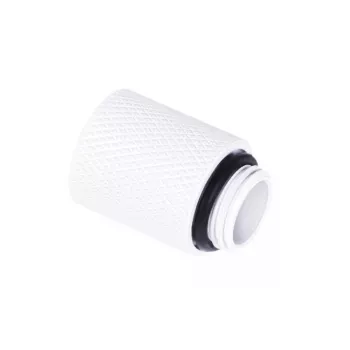 Šļūtenes savienotājs Alphacool 17568 Balts 1/4 collas vītne 20 mm dziļums