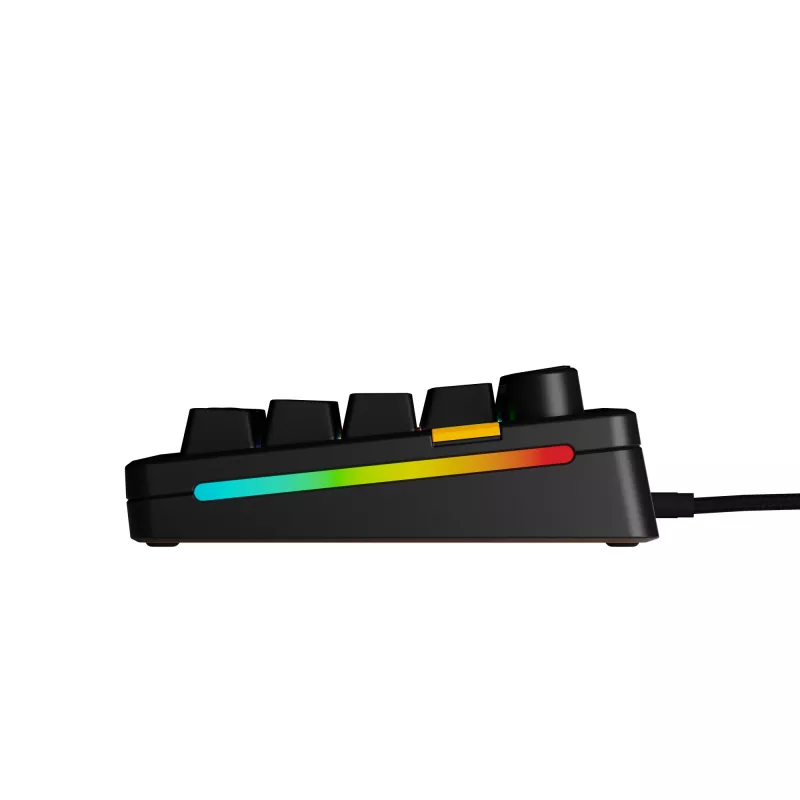 Glorious Gaming GMMK 3 HE 65% salikts vadu melns - US, vadu, USB, mehāniska, QWERTY, RGB LED, melna