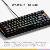 Glorious Gaming GMMK 3 HE 65% salikts vadu melns - US, vadu, USB, mehāniska, QWERTY, RGB LED, melna