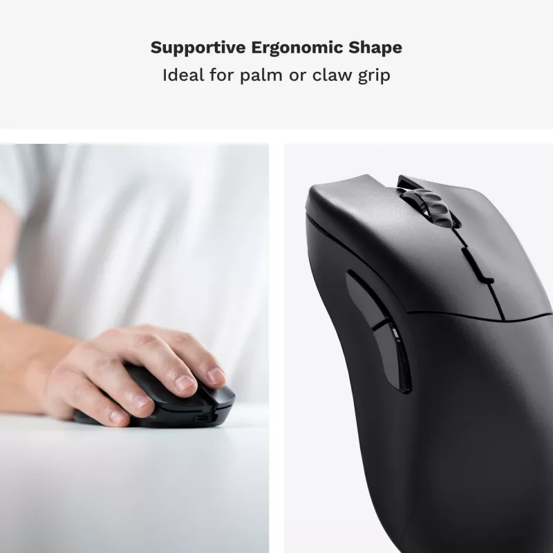 Glorious Gaming Glorious Model D 2 PRO Wireless - 1K Polling - Melns