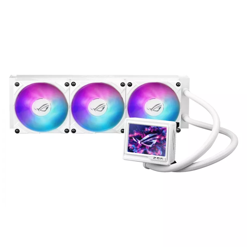 ASUS ROG RYUJIN III 360 ARGB EXTREME WHT Procesora daudzfunkciju šķidruma dzesētājs 12 cm Balts 1 gab.