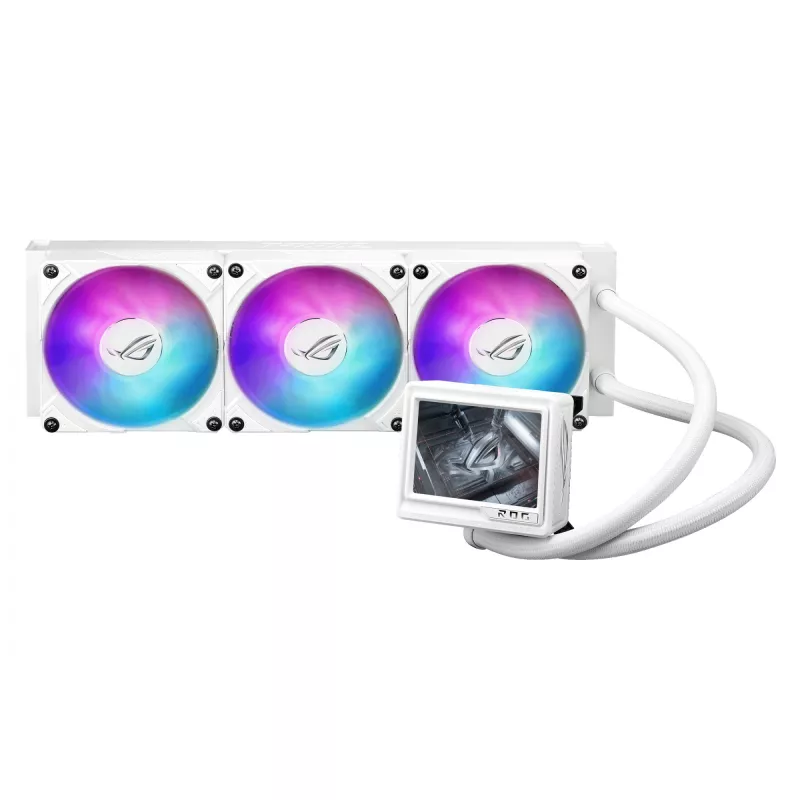 ASUS ROG RYUJIN III 360 ARGB EXTREME WHT Procesora daudzfunkciju šķidruma dzesētājs 12 cm Balts 1 gab.