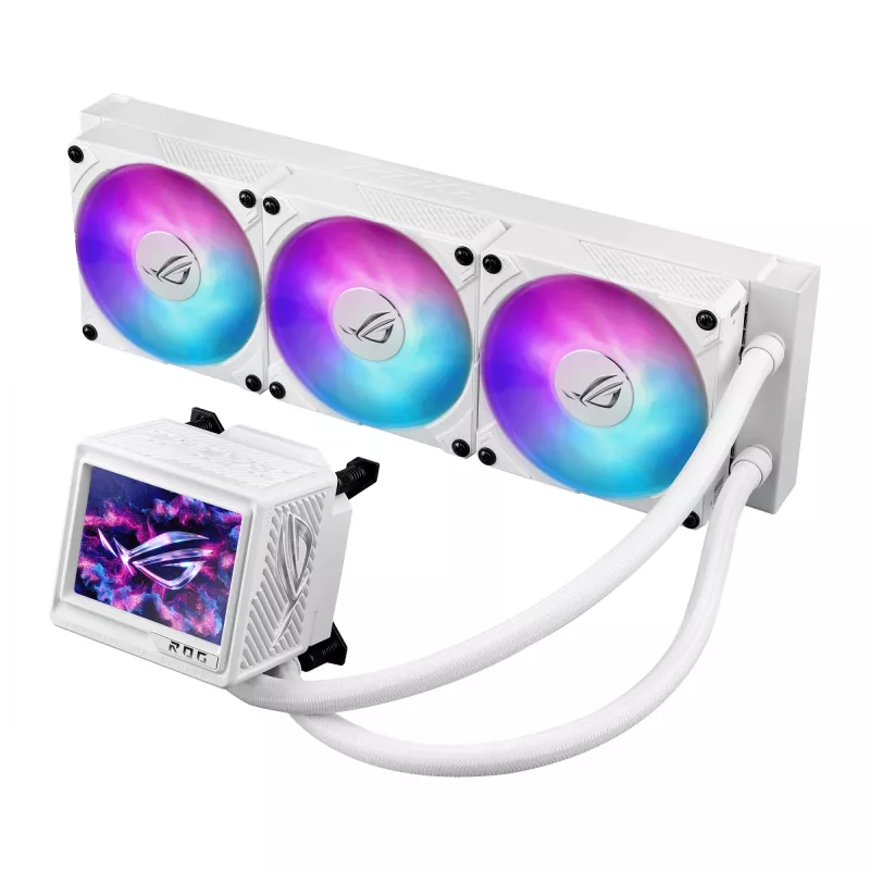 ASUS ROG RYUJIN III 360 ARGB EXTREME WHT Procesora daudzfunkciju šķidruma dzesētājs 12 cm Balts 1 gab.