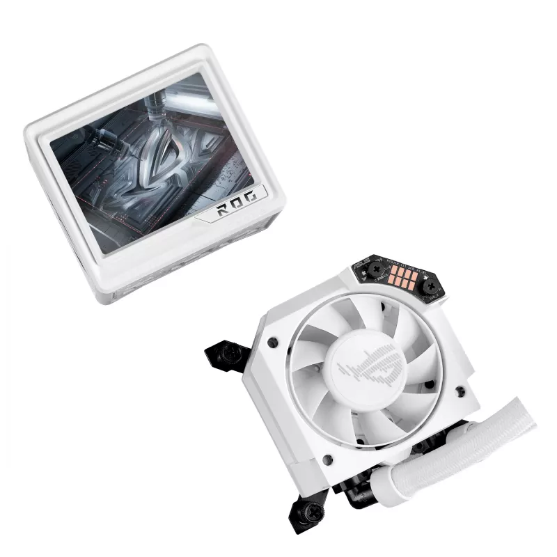 ASUS ROG RYUJIN III 360 ARGB EXTREME WHT Procesora daudzfunkciju šķidruma dzesētājs 12 cm Balts 1 gab.