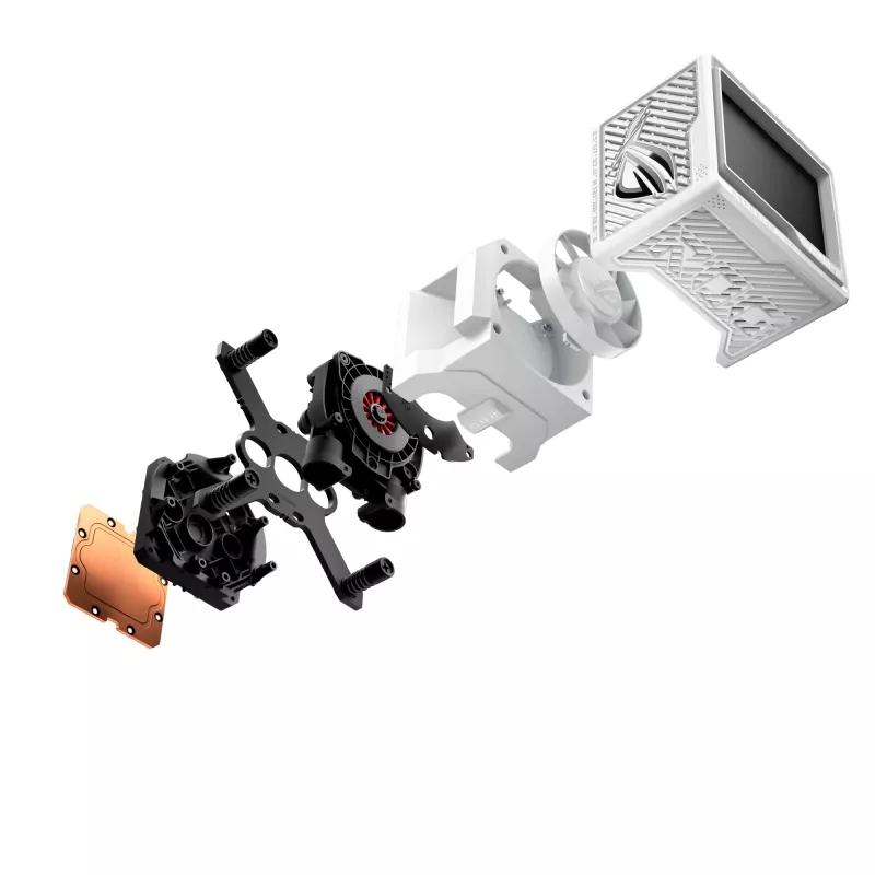 ASUS ROG RYUJIN III 360 ARGB EXTREME WHT Procesora daudzfunkciju šķidruma dzesētājs 12 cm Balts 1 gab.