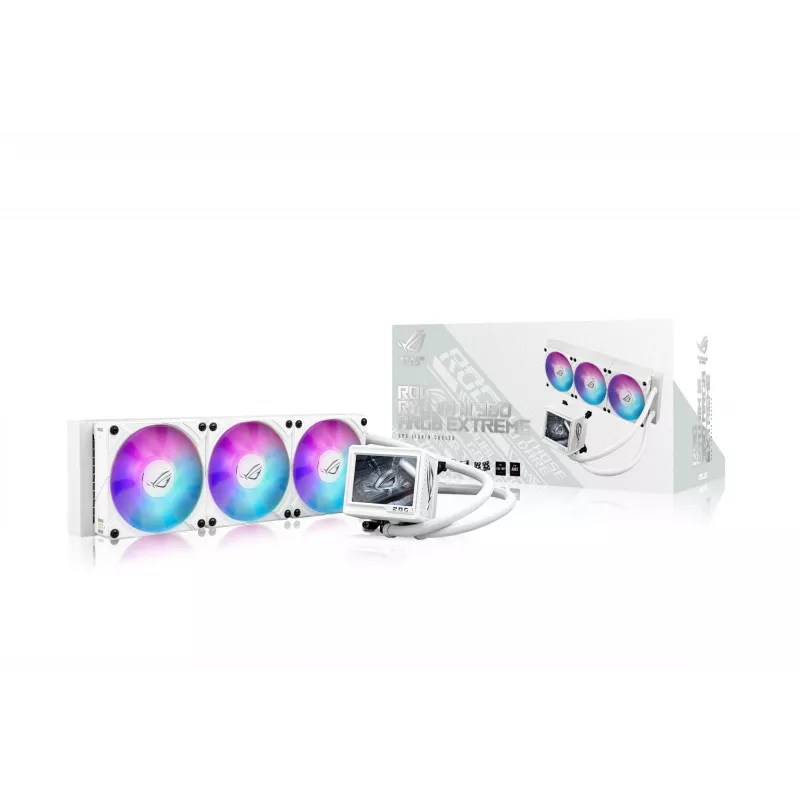 ASUS ROG RYUJIN III 360 ARGB EXTREME WHT Procesora daudzfunkciju šķidruma dzesētājs 12 cm Balts 1 gab.