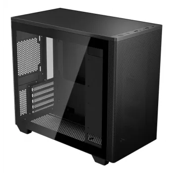 PC Case Aerocool Stormfront Mini Mini Tower Melns ATX Side PSU 120mm Fans