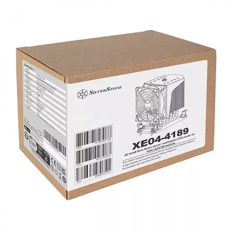 Gaisa dzesētājs Silverstone SST-XE04-4189B 9,2 cm melns 1500–5000 RPM