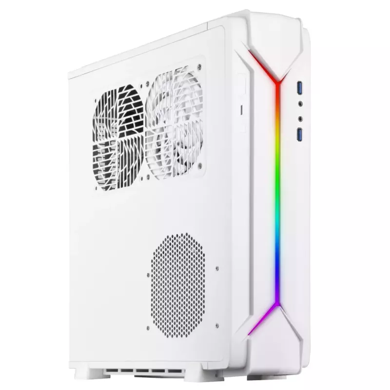 PC Case Silverstone RVZ03-ARGB Desktop balta