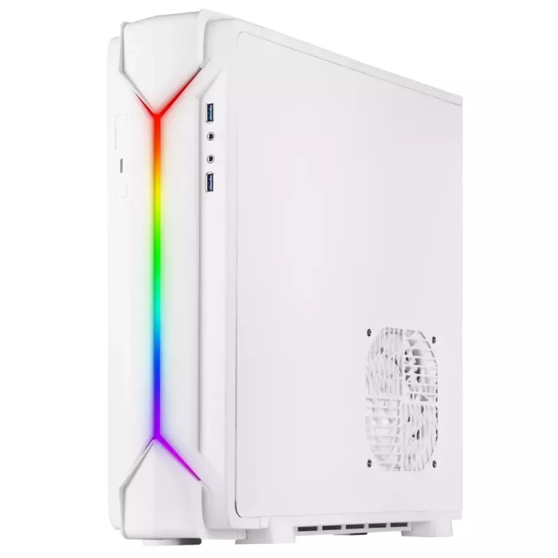 PC Case Silverstone RVZ03-ARGB Desktop balta