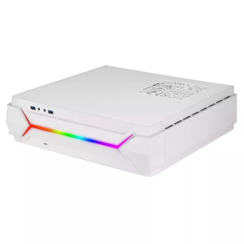 PC Case Silverstone RVZ03-ARGB Desktop balta