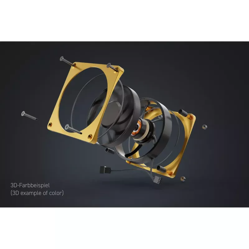 Ventilators Alphacool Apex Stealth Metall 12 cm Melns 400-2000 RPM 20-29.9 dB