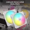 Ventilators Corsair RS140 ARGB 14 cm balts 330-1700 RPM