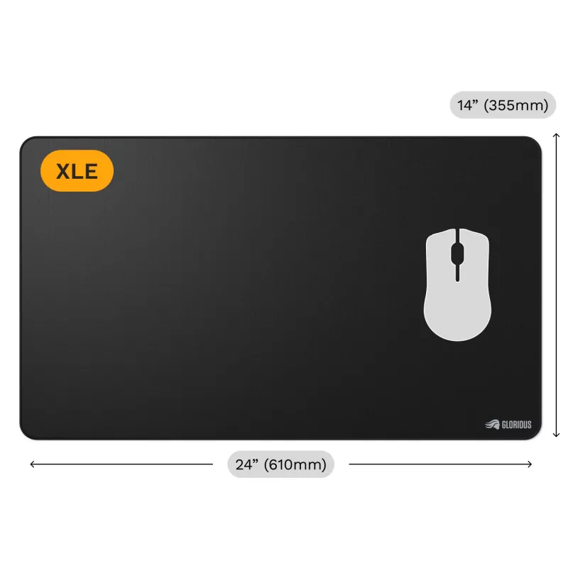 pele Pad Glorious Gaming Glorious pele Pad 2 XL Extended Stitched Melns