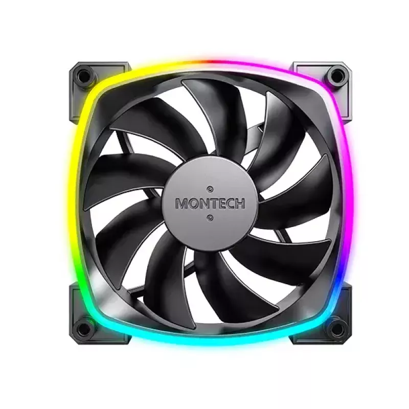 Ventilatora modulis Montech AX120 PWM 120mm 12V Melns 3-pin 4-pin