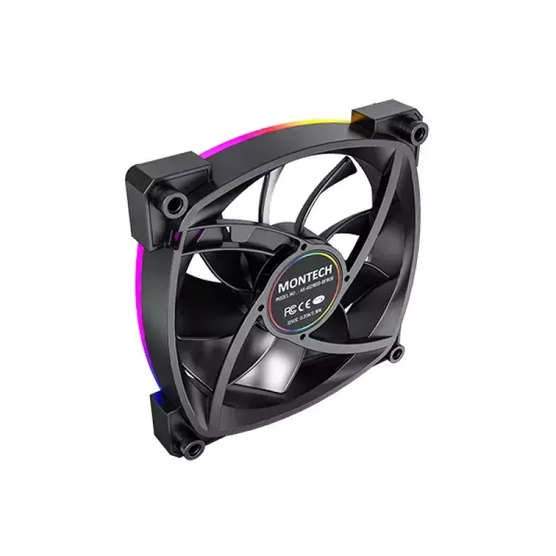 Ventilatora modulis Montech AX120 PWM 120mm 12V Melns 3-pin 4-pin