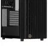 PC korpuss ASUS ProArt PA401 Wood TG PWM Tower Melns — ATX, rūdīts stikls, 2x160 mm priekšējie ventilatori, USB-C, atbalsta GPU līdz 31,5 cm